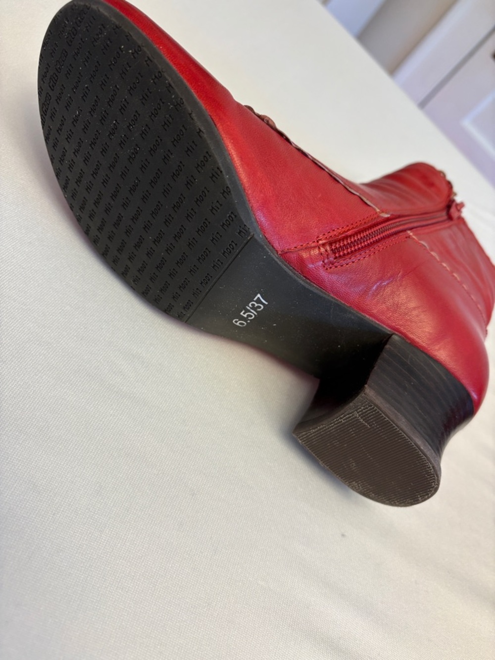 Miz Mooz New York City booties Fido style side zip 2” block heel Sz 6.5 NIB - Picture 4 of 8